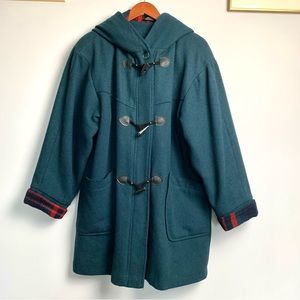 Vintage Les Modes EllaBee Wool Blend Fully Lined Trench Jacket Winter Coat Large